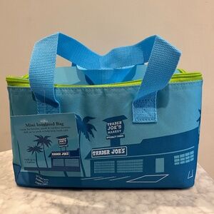 Trader Joe's Blue Mini Insulated Mini Cooler Bag